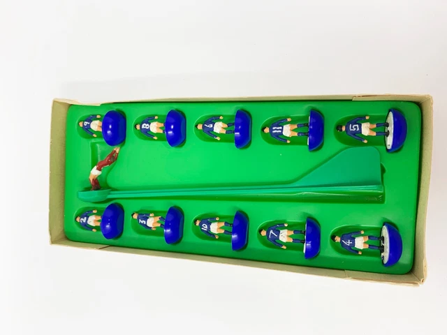 Anciennes Figurines Subbuteo Brésil - Lot Vintage Jaune, Blanc, Vert Et Bleu - Collection